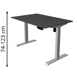 Produktbild für Schreibtisch Kerkmann Move 1, anthrazit / silber