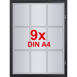 Produktbild für Schaukasten Showdown-Displays schwarz, außen