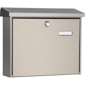 Produktbild für Briefkasten Burg-Wächter Amrum 3867 Ni, silber, aus Edelstahl