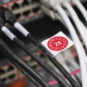Produktbild für Grundplaketten Böttcher-AG KP16B-R, Kabelprüfplakette