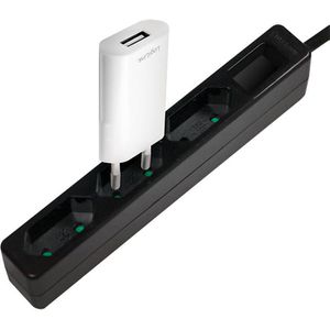 Produktbild für Steckdosenleiste LogiLink LPS229B, mit 1,5m Kabel