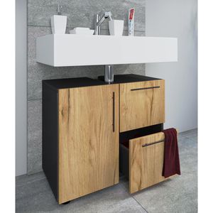 Produktbild für Waschbeckenunterschrank VCM Flandu 919450, stehend