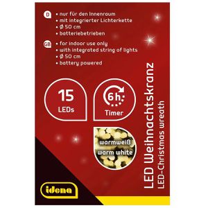 Produktbild für Weihnachtskranz Idena 31903, Ø 50 cm