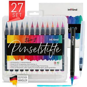Brush-Pen Intrend Pinselstifte 24+2
