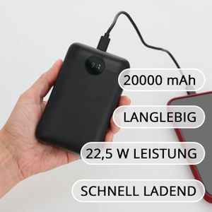 Produktbild für Powerbank Böttcher-AG Premium, 20000mAh, mit Display