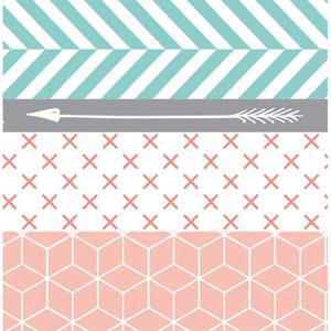 Produktbild für Washi-Tape Folia 26420 Geometrisch