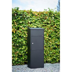Produktbild für Paketbriefkasten Allux 600 Parcel ZS, schwarz