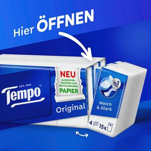 Produktbild für Taschentücher Tempo Original, Päckchen