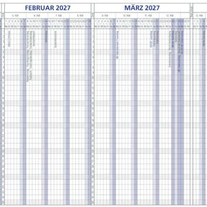 Produktbild für Urlaubsplaner Zettler 993-0000, Jahr 2027