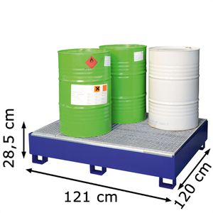 Produktbild für Auffangwanne CEMO SW4, 7688, aus Stahl
