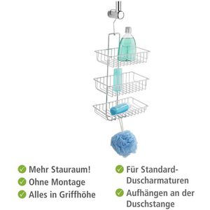 Produktbild für Duschablage Wenko Nivala Duschcaddy, verchromt