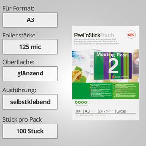 Produktbild für Laminierfolien GBC 3747236, DIN A3