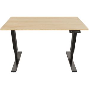 Produktbild für Schreibtisch Bisley E-StarterTech, eiche / schwarz