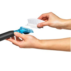 Produktbild für Spülbürste OXO Good Grips, mit Spülmittelspender &amp; Schaber