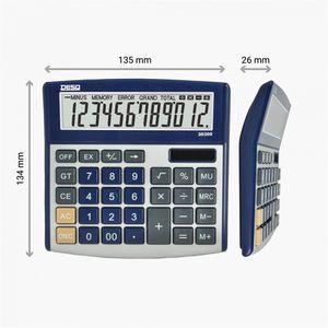 Produktbild für Taschenrechner DESQ Business Classy Large 30300.08, blau/grau
