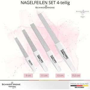 Produktbild für Nagelfeile Schwertkrone Profi Set Saphir, aus Edelstahl