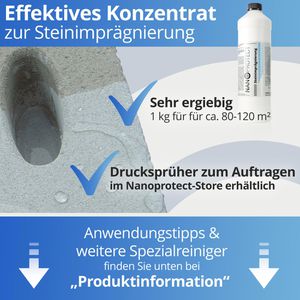 Produktbild für Steinimprägnierung Nanoprotect Konzentrat ca 120m²