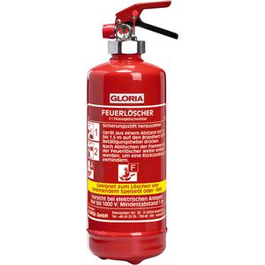 Feuerlöscher Gloria FDA 2, 2 Liter