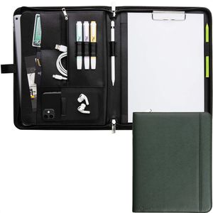Produktbild für Schreibmappe Vebon Rom, piniengrün, Kunstleder