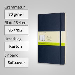 Produktbild für Notizbuch Moleskine Classic Collection Large, Karton Softcover