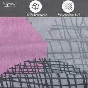 Produktbild für Bettwäsche Buymax Jadore, pink, Renforcé