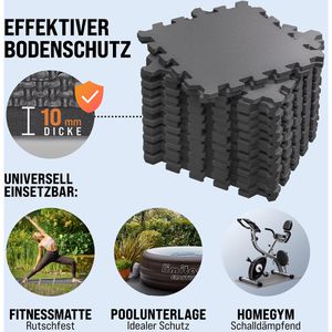 Produktbild für Bodenschutzmatte Monzana Puzzlematte, grau