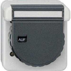 Produktbild für Steckdose Gira 444031, IP66, Aufputz