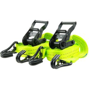Spanngurt Sandax 300, grün, mit J-Haken & Ratsche