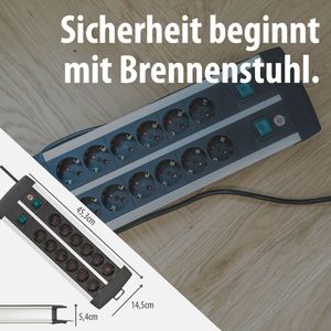 Produktbild für Steckdosenleiste Brennenstuhl Premium-Alu-Line, 3m