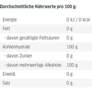 Produktbild für Zucker Xucker Puder Erythrit, weißer Zucker