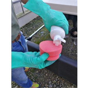 Produktbild für Handpolierschwamm RotWeiss 8255, Auftragspuck