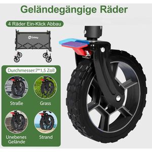 Produktbild für Bollerwagen Sekey XXL FW216, faltbar