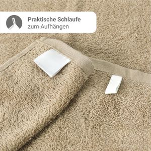 Produktbild für Handtuch NatureMark Frottier, sand-beige, 30 x 50 cm