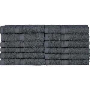 Handtuch NatureMark Premium, anthrazit, 30 x 50 cm