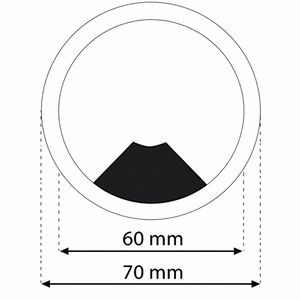 Produktbild für Kabeldurchlass Sossai KDM2, Ø 60 mm