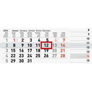 Produktbild für 4-Monatskalender Rido-Ide 7033430006, Kombi, Jahr 2026