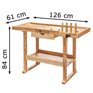 Produktbild für Hobelbank Holzmann WB126, aus Holz