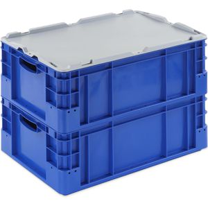 Produktbild für Eurobox Alpha-Paletten Silverline, blau, 40 Liter