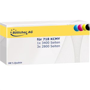 Produktbild für Toner Böttcher-AG für Canon 718 KCMY Multipack