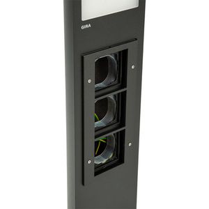 Produktbild für Wegeleuchte Gira 1349 28, anthrazit, mit 230 V Netzstrom