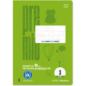 Produktbild für Schulheft Staufen Premio, 040780003, für 3. Klasse, A5