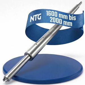 Produktbild für Rundsperrbalken NTG LS8597Aluminium, gefedert mit Kombizapfen