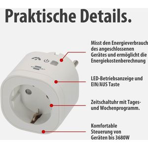 Produktbild für Smart-Steckdose Brennenstuhl WAE 3600 XS01, innen
