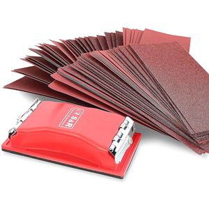 Handschleifer S&R Schleifpapier-Set, 81-teilig