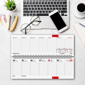 Produktbild für Tischkalender Rido-Ide 7036121917 Septant, quer mit Register