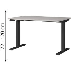 Produktbild für Schreibtisch Germania Jet, 7907-630, kaschmir / schwarz