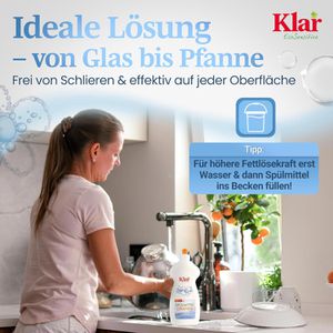 Produktbild für Spülmittel Klar EcoSensitive, Orangenduft, Konzentrat