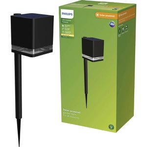 Produktbild für Wegeleuchte Philips Virona, schwarz, mit Solar