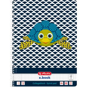 Produktbild für Collegeblock Herlitz Cute Animals - Turtle, 400161803, A4