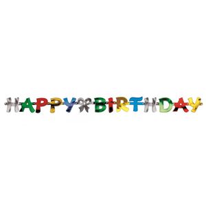 Produktbild für Girlande Papstar 18698 Happy Birthday, 1,4m